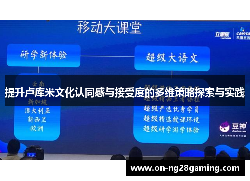 提升卢库米文化认同感与接受度的多维策略探索与实践